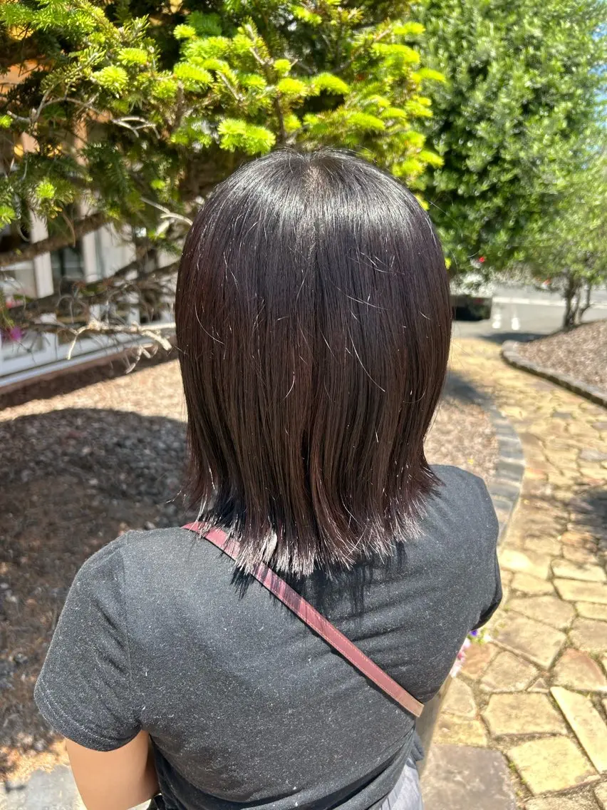 ミディアム 切りっぱなしボブ ボブ カット ヘアルームflat・ Rena🌼ྀིのヘアスタイル