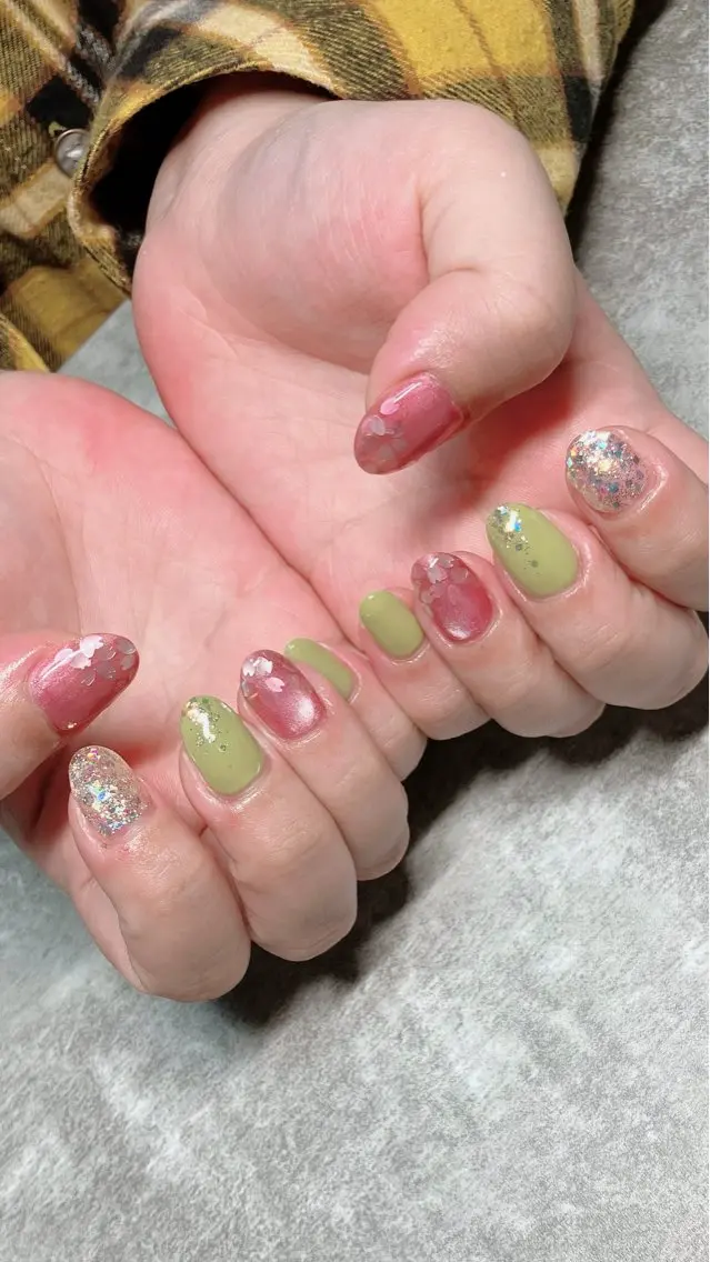 ネイル ハンドネイル ハンドケア shino🌟 痛ネイルのネイルデザイン