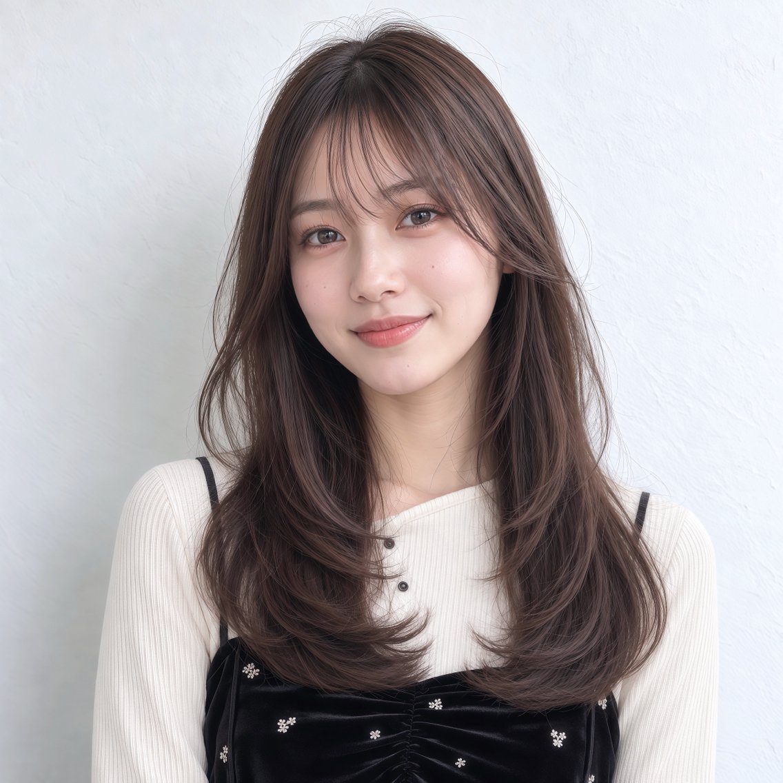 ロング ロングレイヤー レイヤーカット ロング カット トリートメント 銀座/モテ🤍垢抜け レイヤー/あさみのヘアスタイル
