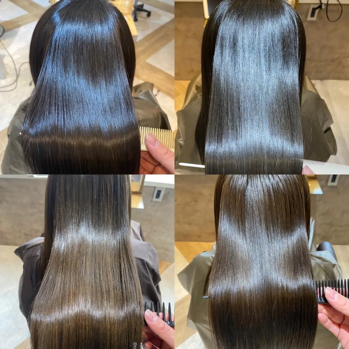セミロング カット 縮毛矯正 トリートメント ヘッドスパ 成川 陽介のヘアスタイル