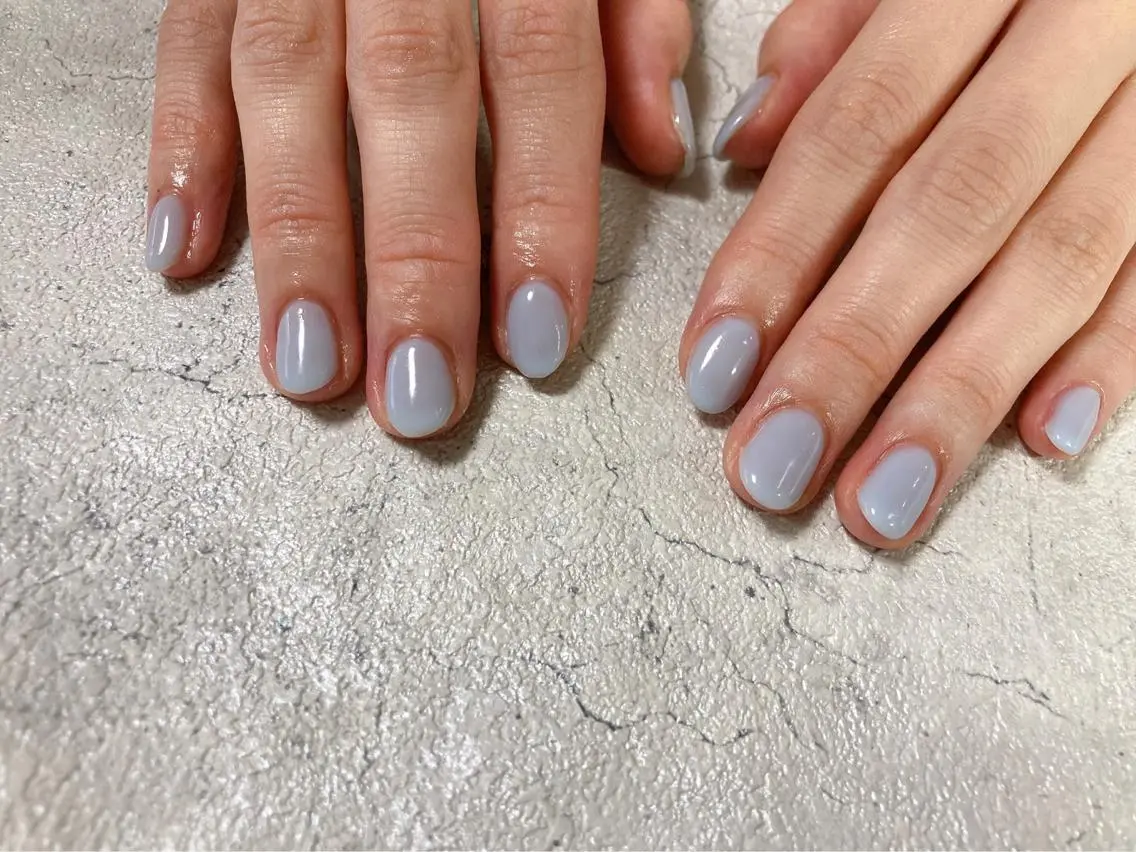 ネイル ワンカラーネイル ハンドネイル mogunail &blowのネイルデザイン