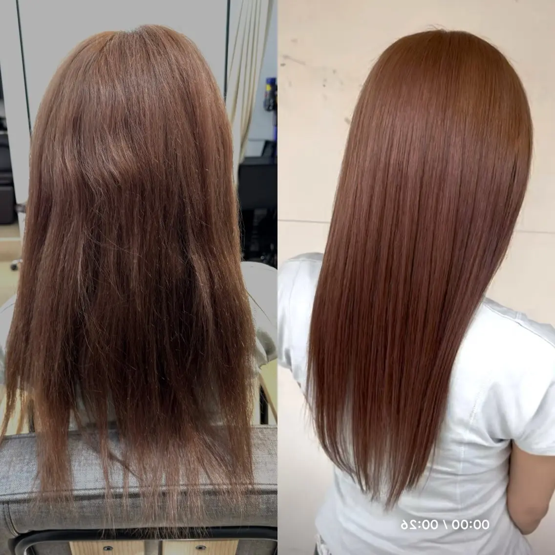ロング カット 縮毛矯正 トリートメント 梅雨対策の美髪矯正× 艶髪/賀川サトシのヘアスタイル