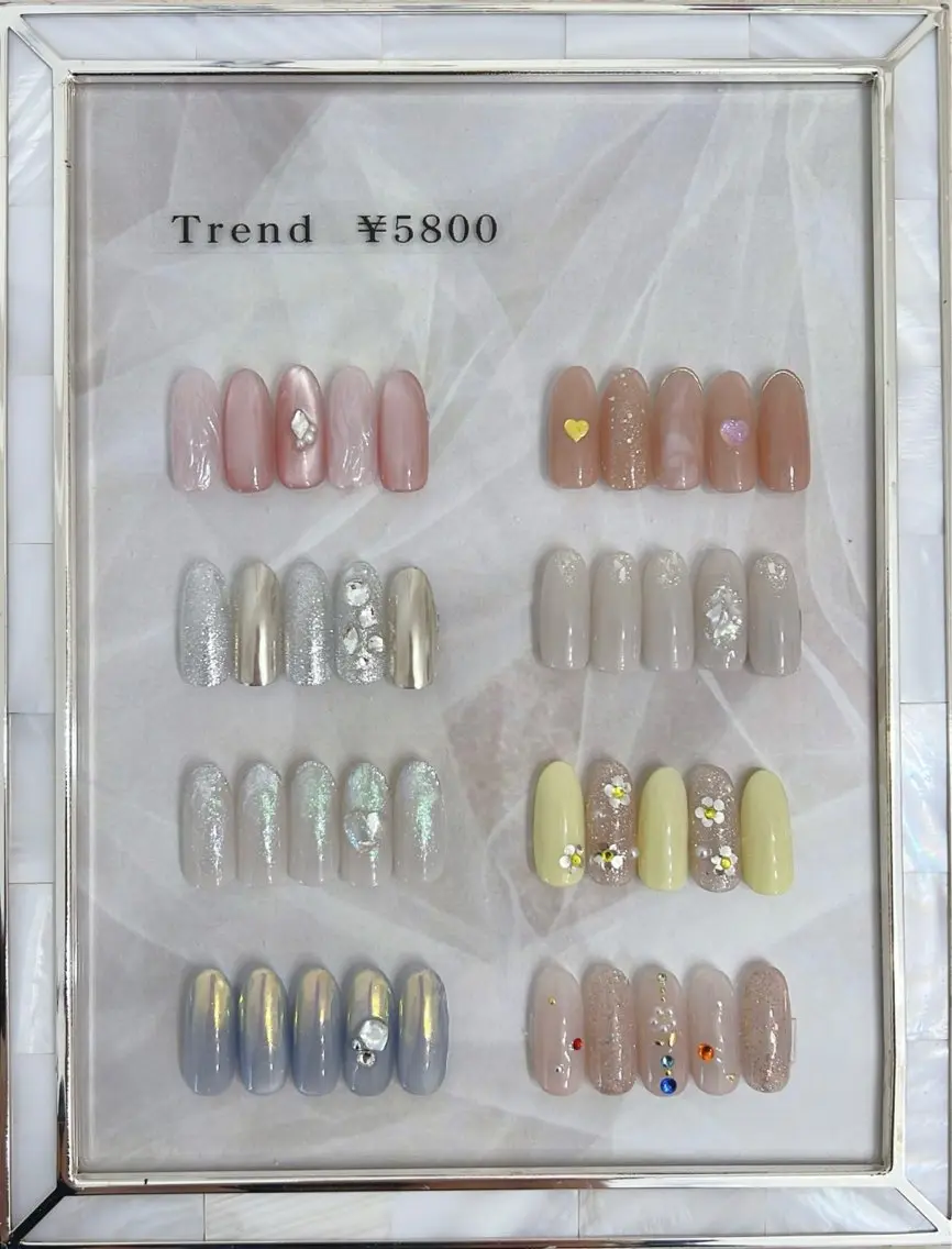 ネイル フットネイル ジェルネイル 韓国ネイル 春ネイル ハンドネイル nail salon Lauleaのネイルデザイン