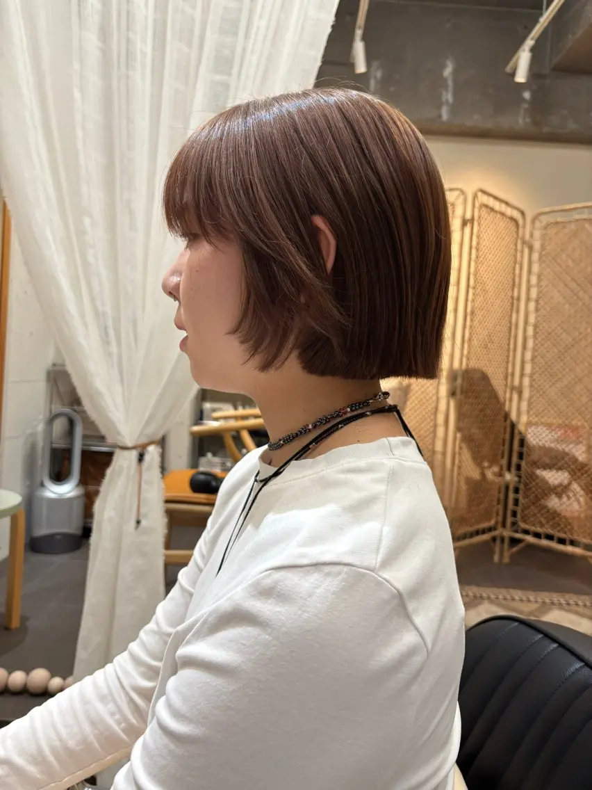 ショート カラー ヘアカラー 永田 愛莉のヘアスタイル
