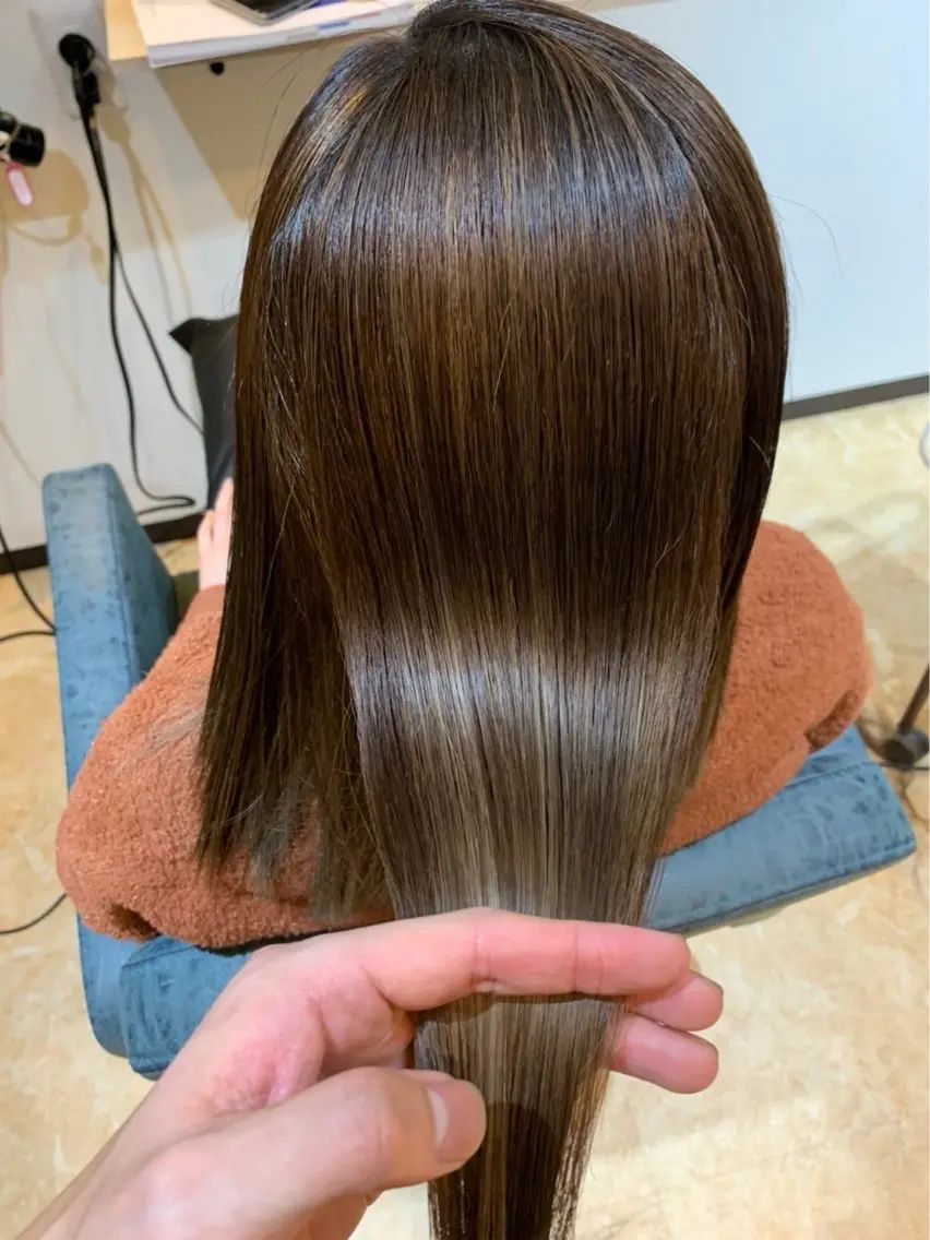 ミディアム 【清瀬】パサツキ 広がり改善川合剛史のヘアスタイル