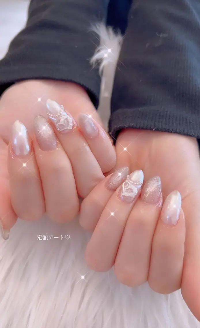 ネイル アートネイル 春ネイル ワンホンネイル ハンドネイル I LOVE ME NAIL.。.:*♡のネイルデザイン