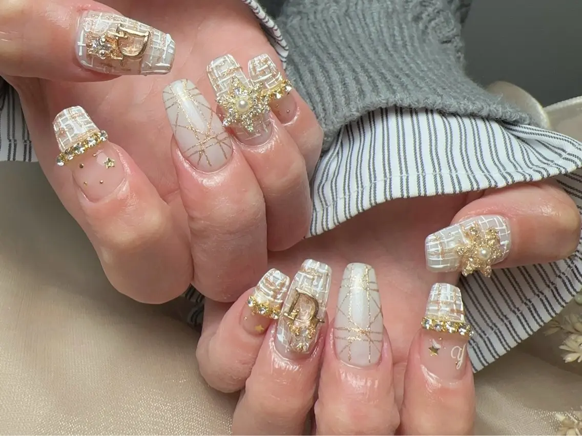 ネイル ツイードネイル ハンドネイル ハンドケア 🫧M. nailsのネイルデザイン