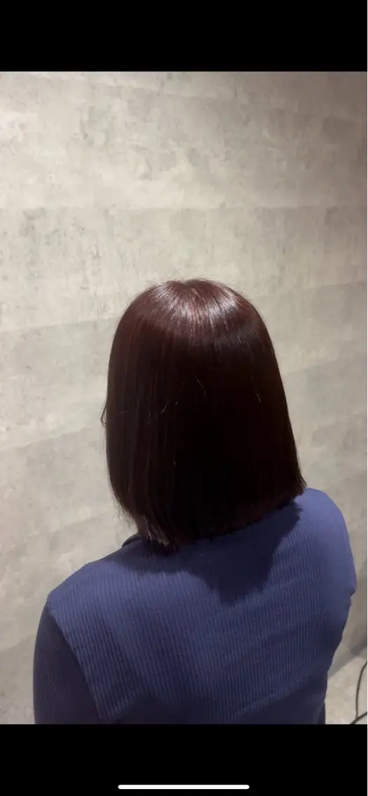 ミディアム カラー ブリーチ ブリーチなしカラー _white難波店 .ヒナ🦋のヘアスタイル