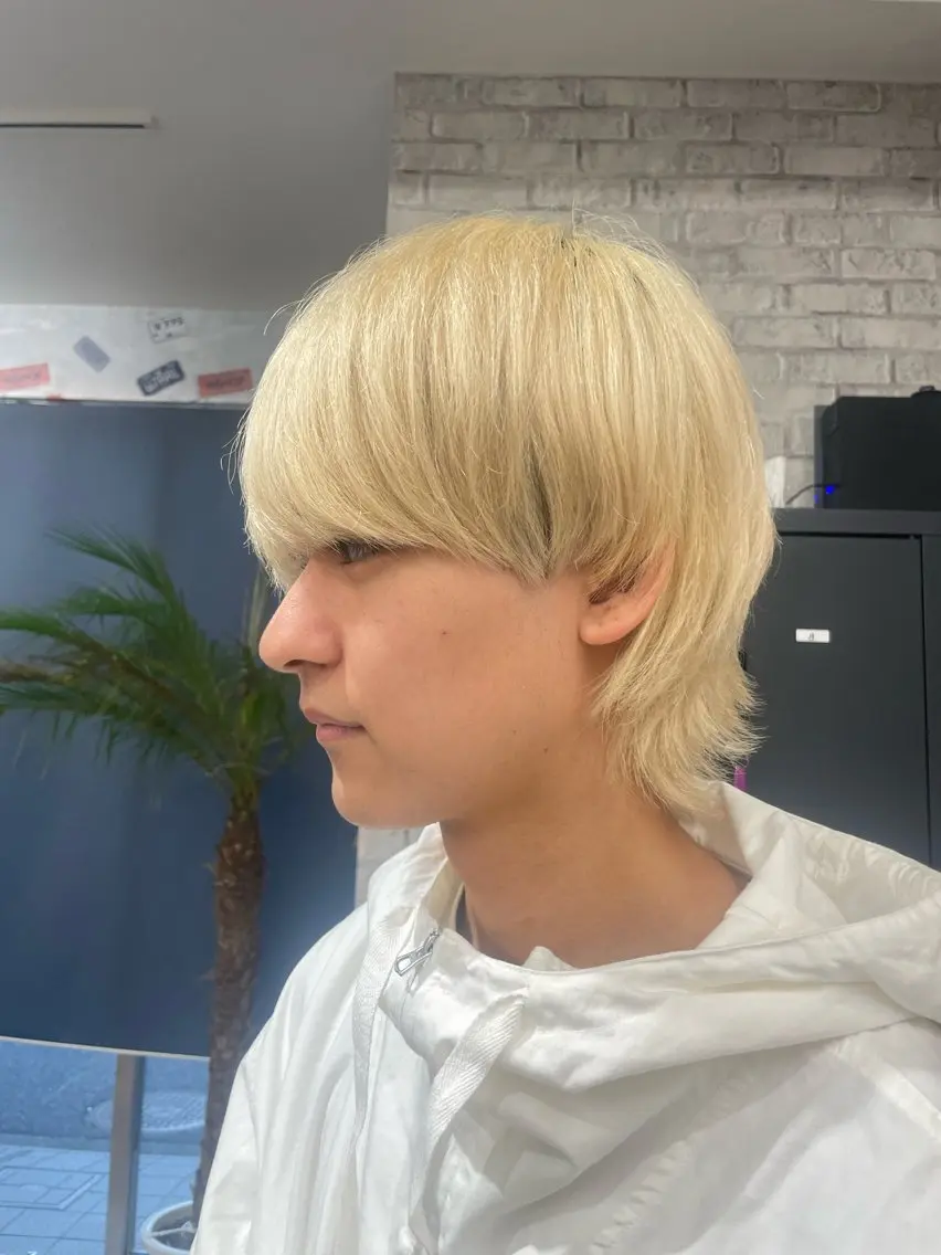 ショート カラー メンズ カット ヘッドスパ MOMO艶髪 🩵モテカラーのヘアスタイル