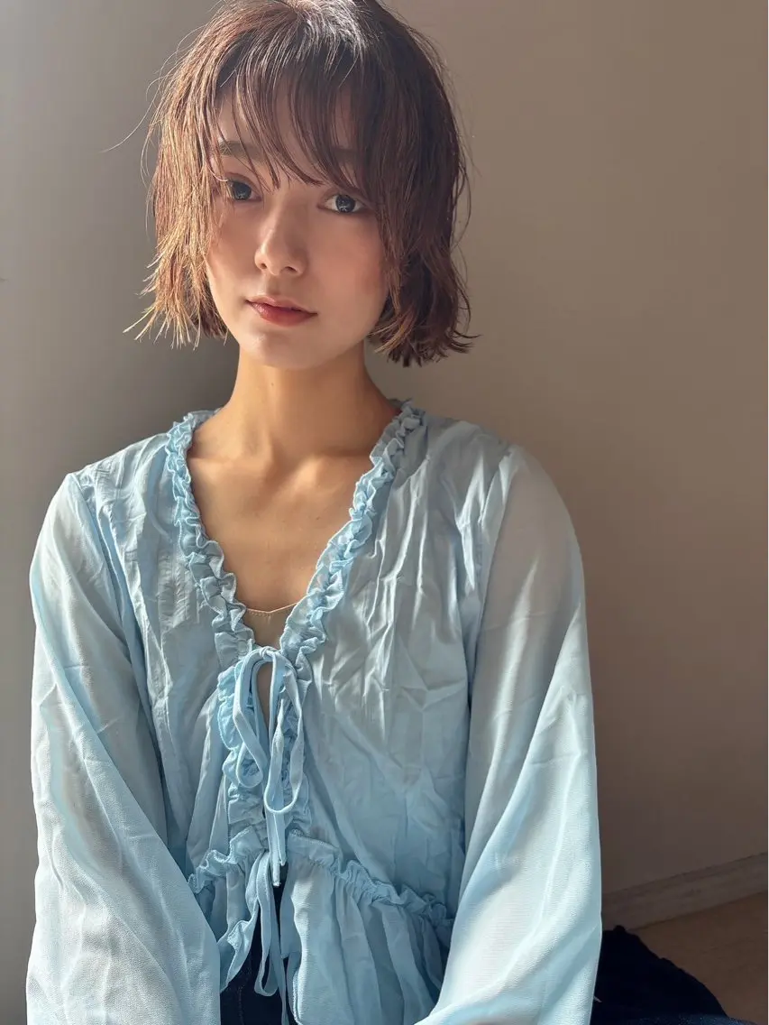 ショート カラー 🔶髪質改善/縮毛 ✨ 山郷敏彦🟢のヘアスタイル