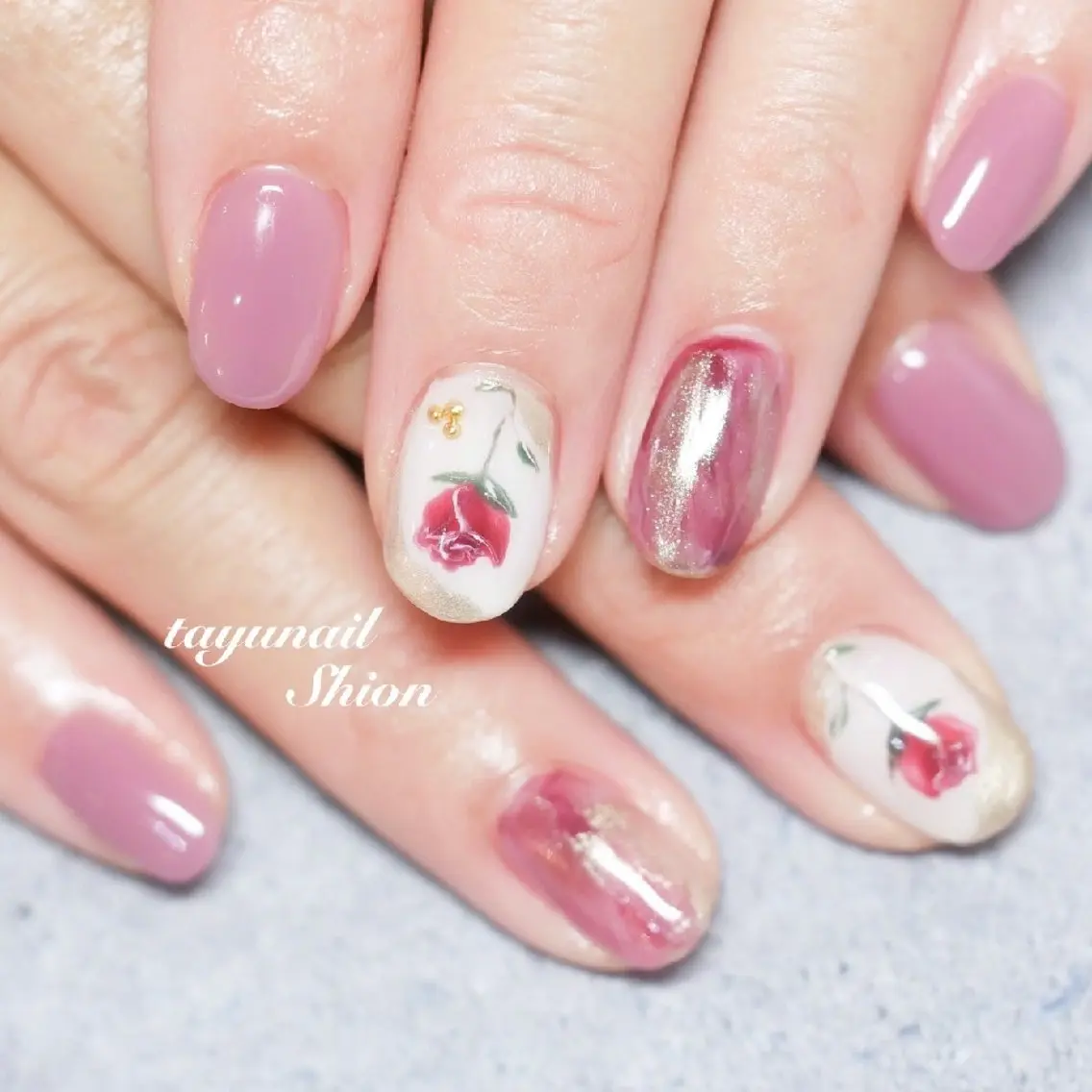ネイル ジェルネイル パラジェル ネイルサロン 【たゆnail】のネイルデザイン