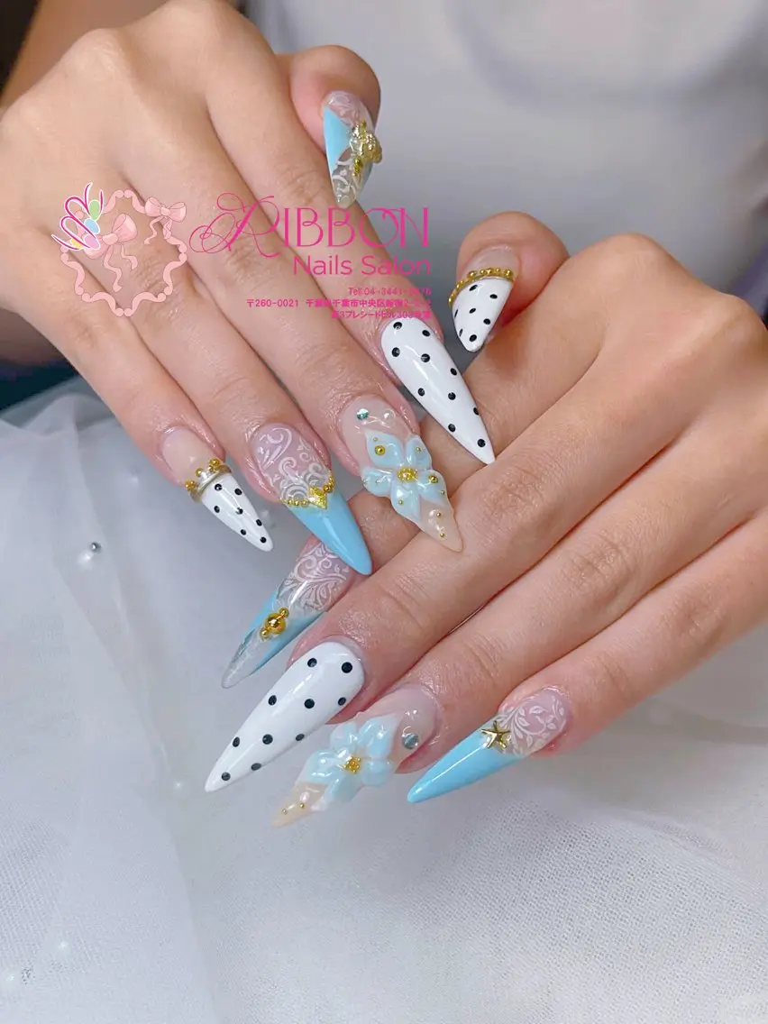 ネイル フットネイル フレンチネイル ジェルネイル マグネットネイル 持ち込み ハンドネイル Ribbonnail salonのネイルデザイン