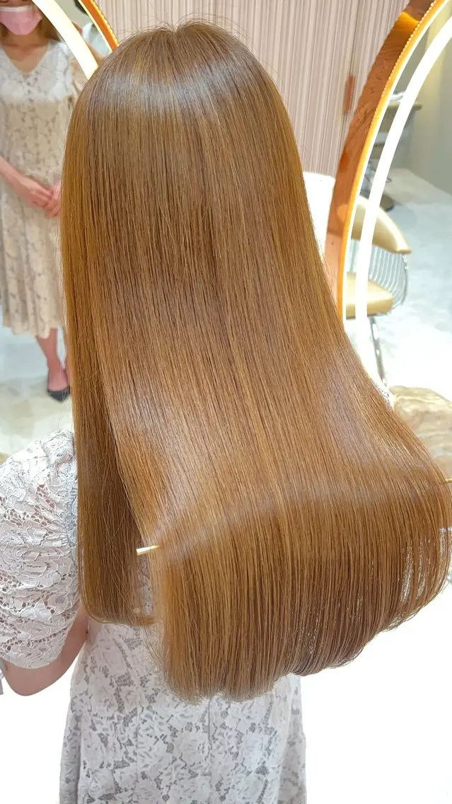 ロング カット ヘアカラー 縮毛矯正 縮毛矯正✨🫧 レイヤー川村利幸のヘアスタイル