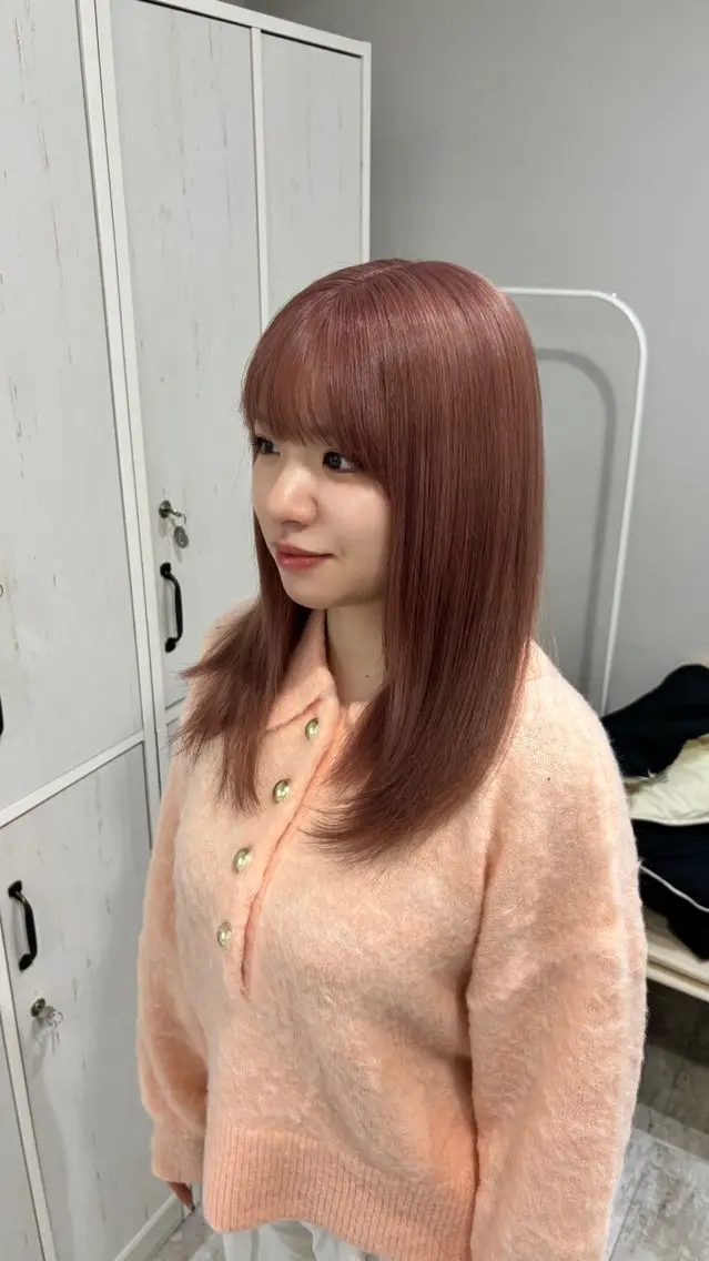 セミロング カラー ヘアカラー piLLon mayuのヘアスタイル