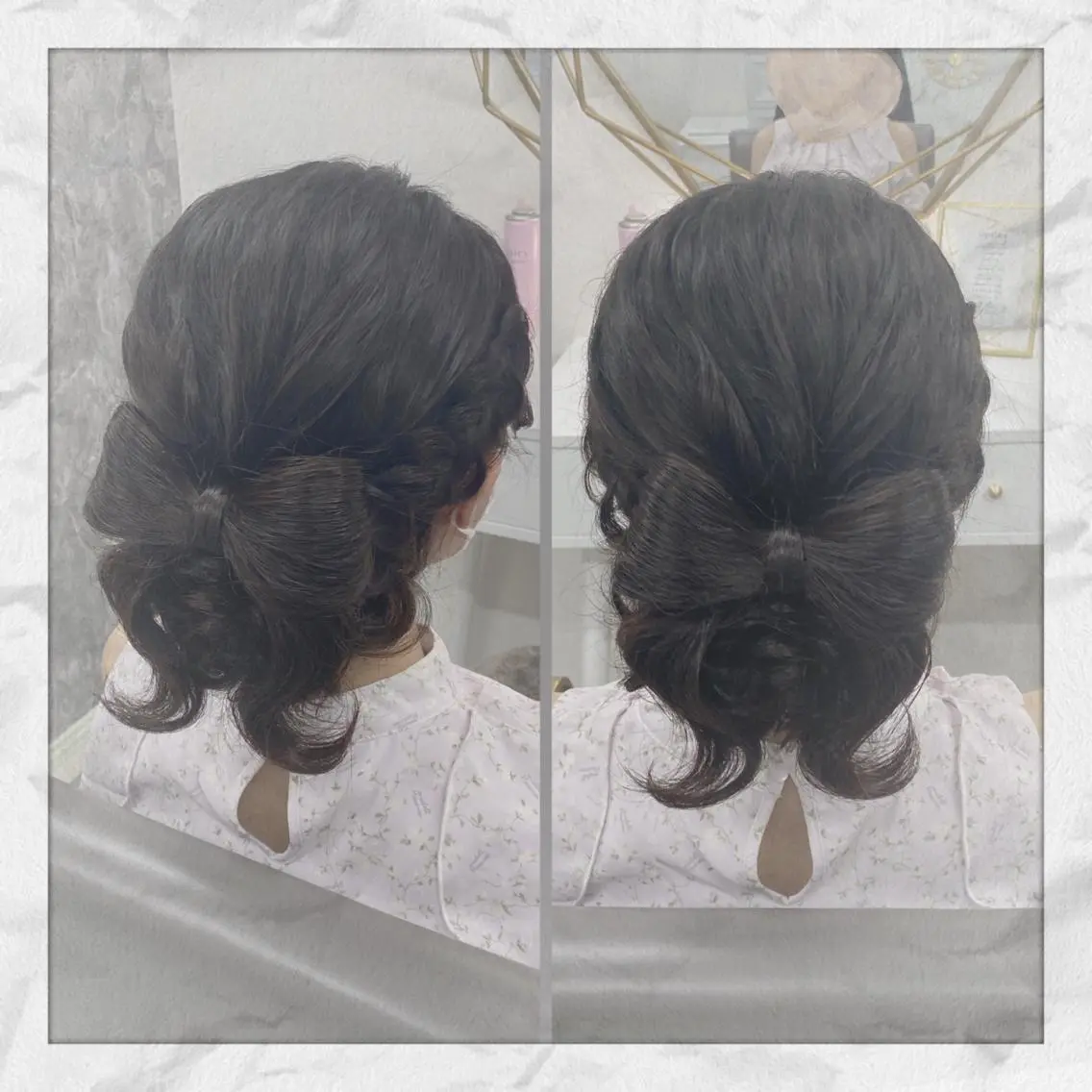 セミロング ヘアアレンジ ヘアセット ヘアセット/着付け 𓇼 まつもと𓇼のその他イメージ