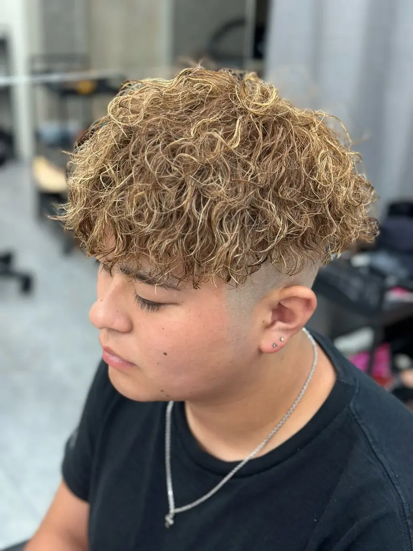 ショート パーマ メンズ メッシュパーマ支持率 ◎大宮/隼也のヘアスタイル