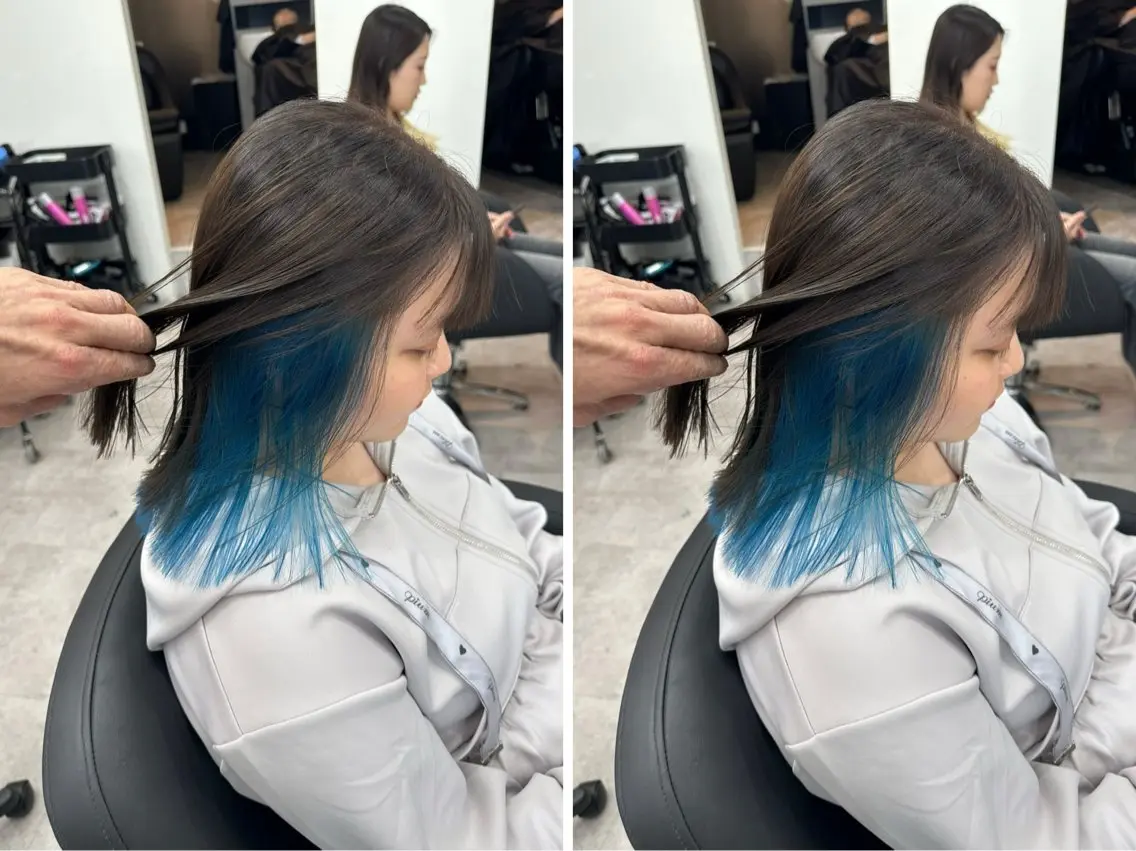ミディアム カット ヘアカラー トリートメント 🫧とぅるん艶髪🫧 透明感カラー×猿渡のヘアスタイル