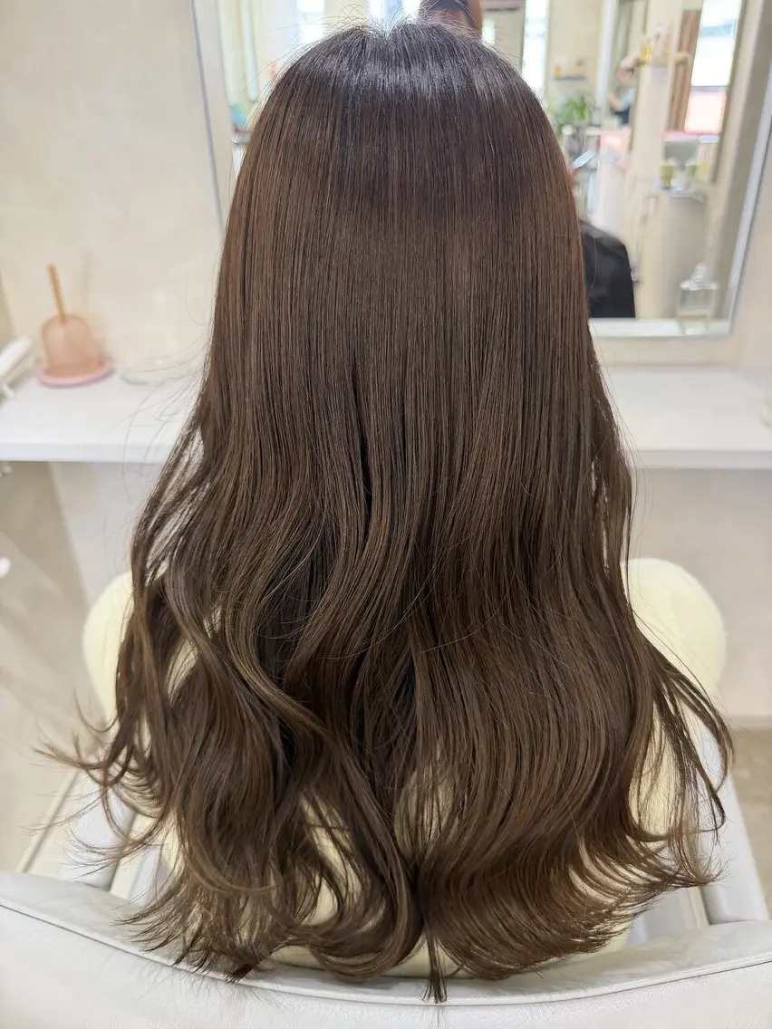 ロング カット ヘアカラー モデル様大募集🎀 藤岡瑞穂のヘアスタイル