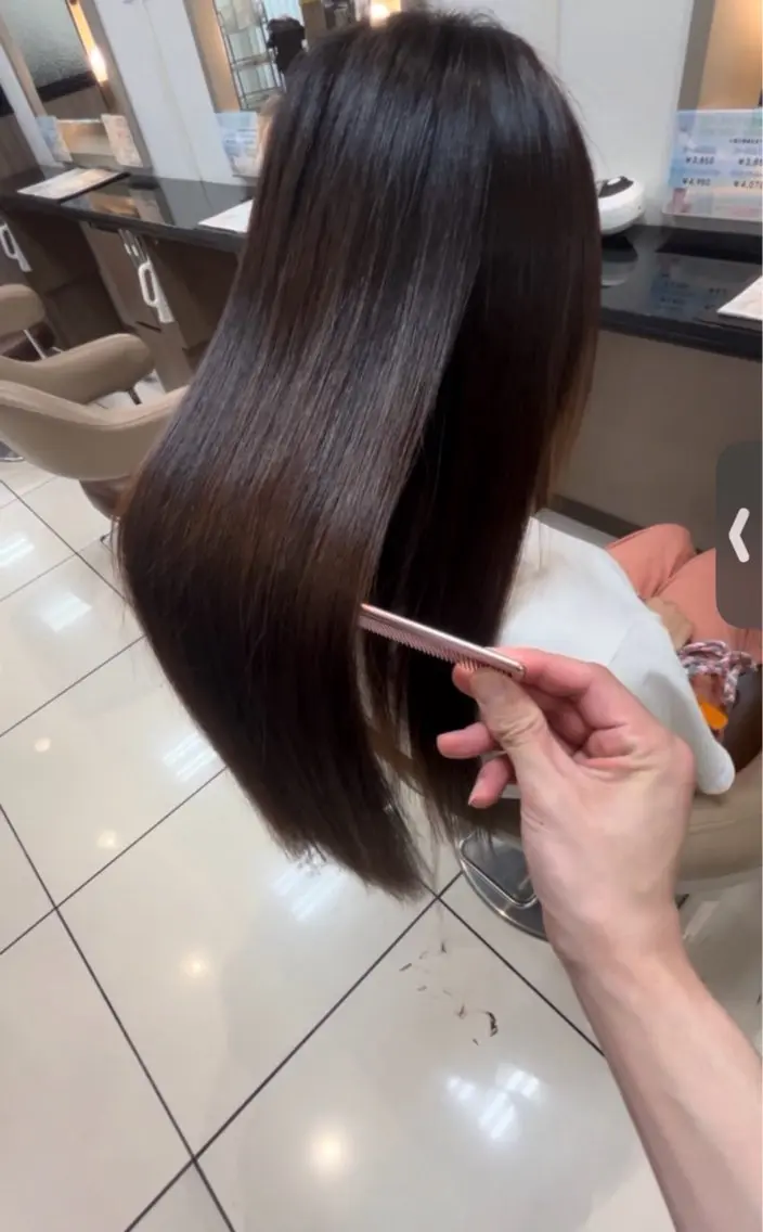 ロング パーマ 髪質改善 縮毛矯正 カット 縮毛矯正 トリートメント 💎縮毛矯正💎 髪質改善・店長 伊藤のヘアスタイル