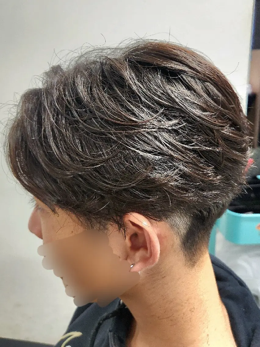 パーマ 🇰🇷ダウンパーマ 毛流れヘア🪽藤原のヘアスタイル