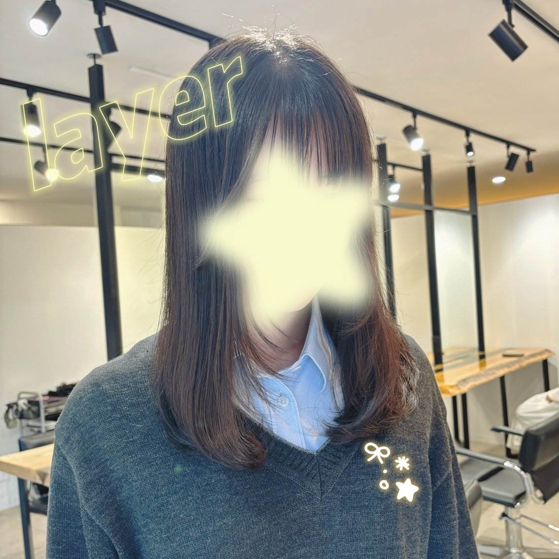 ミディアム ten川崎/実祐 🎀のヘアスタイル