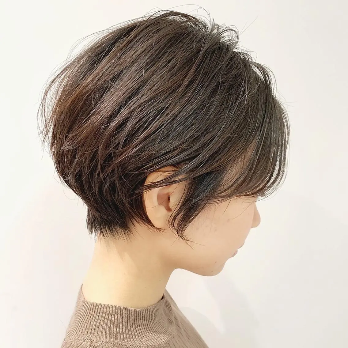 ショート ハンサムショート ショートヘア ボブ、縮毛矯正👑 心斎橋/高城涼也のヘアスタイル