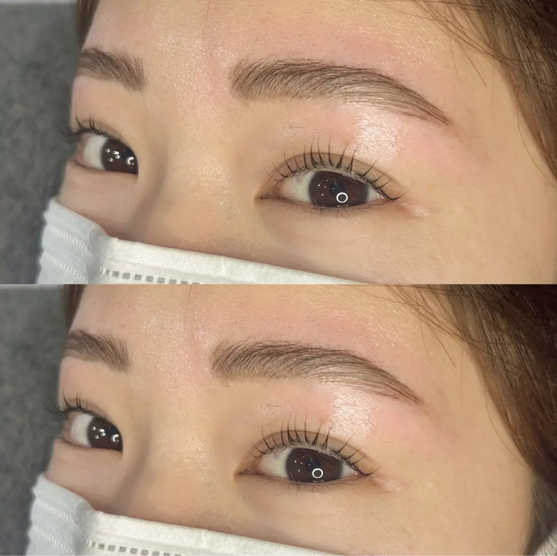 【期間限定メニュー】HBL眉パーマ(ワックス脱毛付き）＋上まつ毛パーマorパリジェンヌの写真