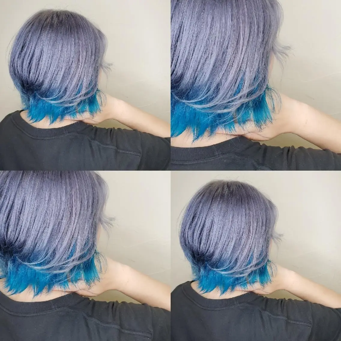 ショート ヘアカラー ツヤ髪✨縮毛矯正 ハイトーンカラーのヘアスタイル