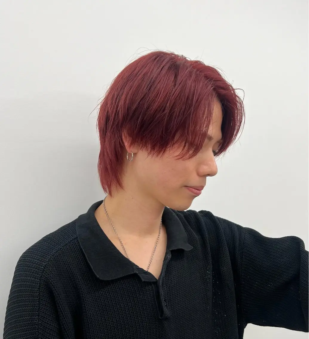 ショート カラー メンズ カット ヘアカラー トリートメント 赤みゼロ/透明感 カラー🌿KANTAのヘアスタイル