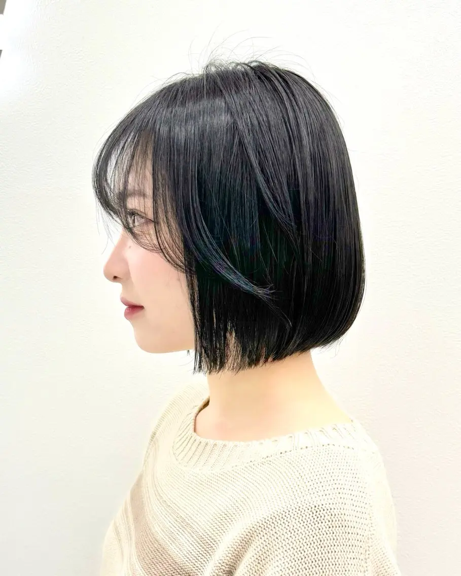 ショート カラー ヘアアレンジ 縮毛矯正🤍 ボブ/ HIKARIのヘアスタイル