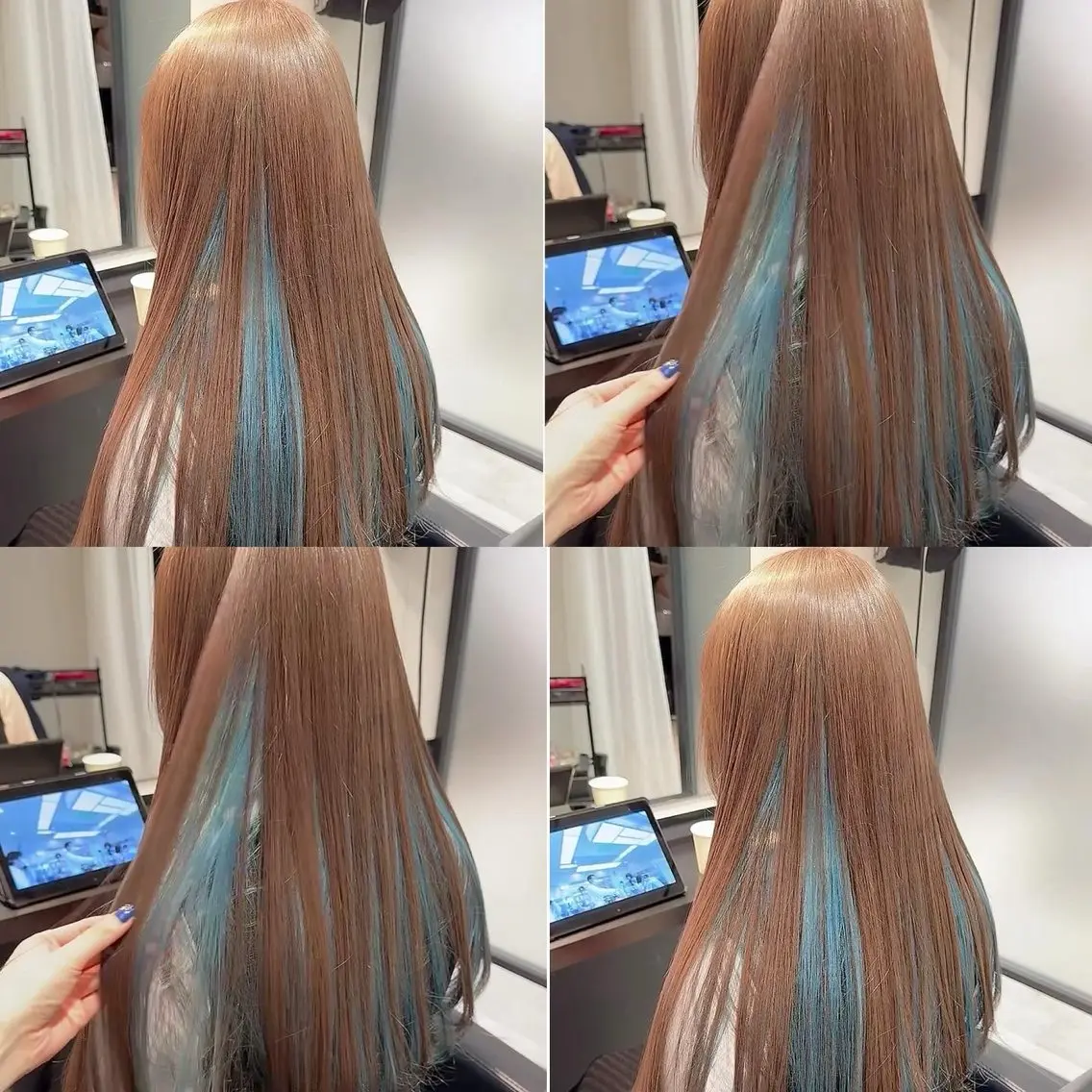 カラー ヘアカラー トリートメント 渋谷:インナーカラー ／🍒エリカ🍒のヘアスタイル