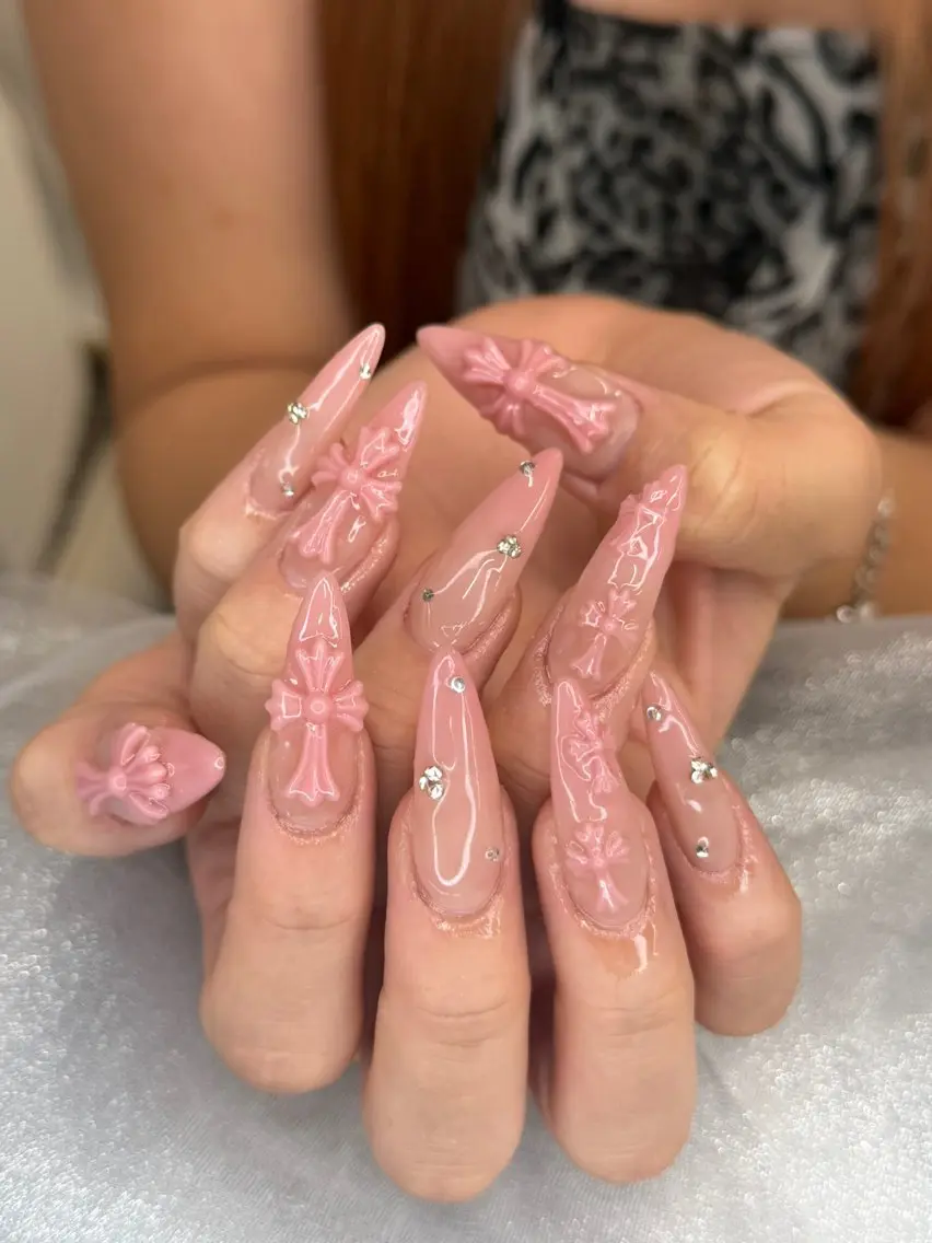 ネイル フットネイル 氷ネイル・うるうるネイル マットネイル ニュアンスネイル リボン ハンドネイル Akina Nailのネイルデザイン