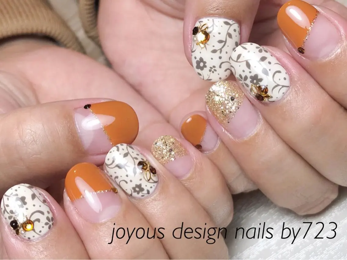 ネイル ストーンネイル ハンドネイル jdn natsumiのネイルデザイン