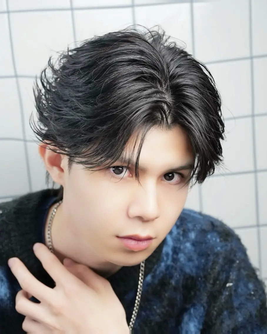 パーマ メンズ メンズパーマ カット パーマ 岡部 琉斗のヘアスタイル