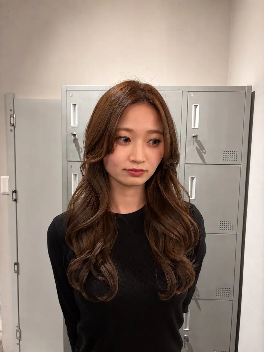 ロング カラー ヘアカラー 佐藤 里光のヘアスタイル