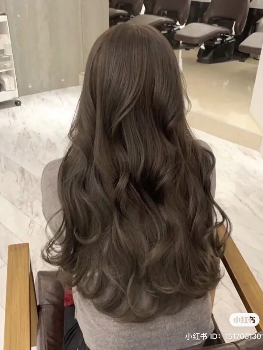 ロング カット ヘアカラー トリートメント レイヤーカット×髪質 改善🇰🇷シオリのヘアスタイル