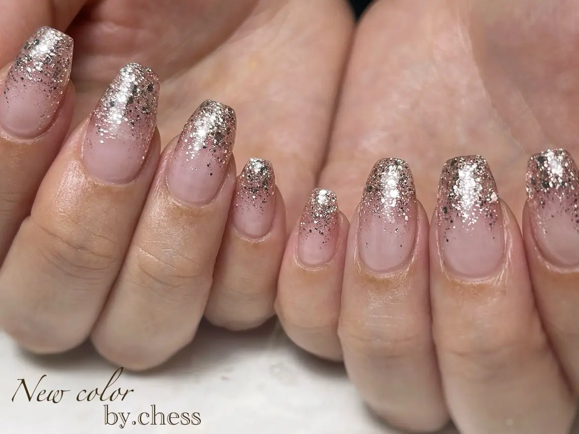 ネイル ラメ(グリッター) nail salon chess こでらのネイルデザイン