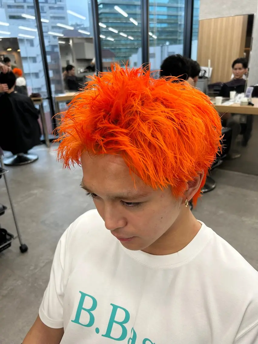 カラー メンズ ハイトーン特化 メンズ美容師仁也のヘアスタイル
