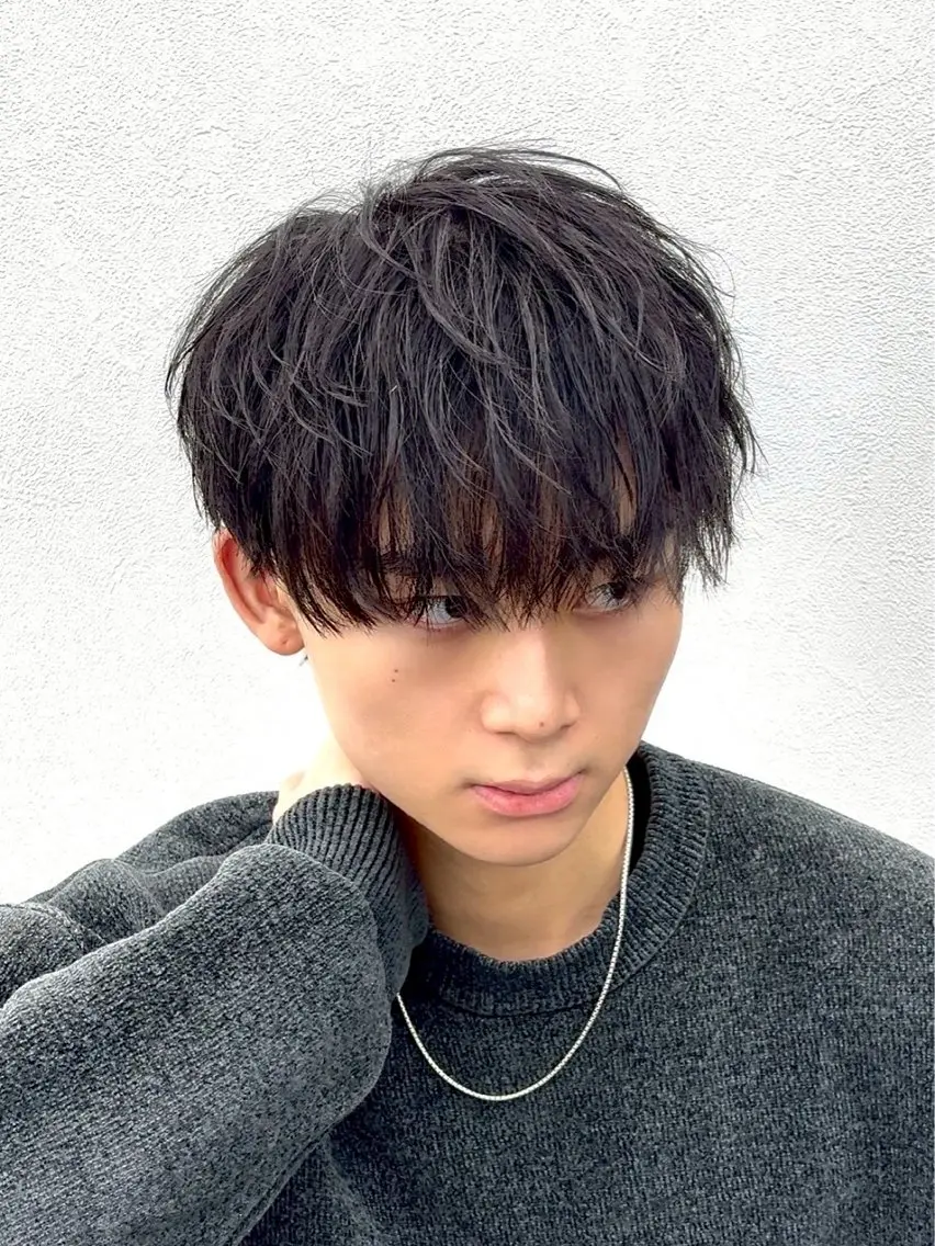 メンズ カット トリートメント men'sカット.パ ーマHIKARI🐥のヘアスタイル
