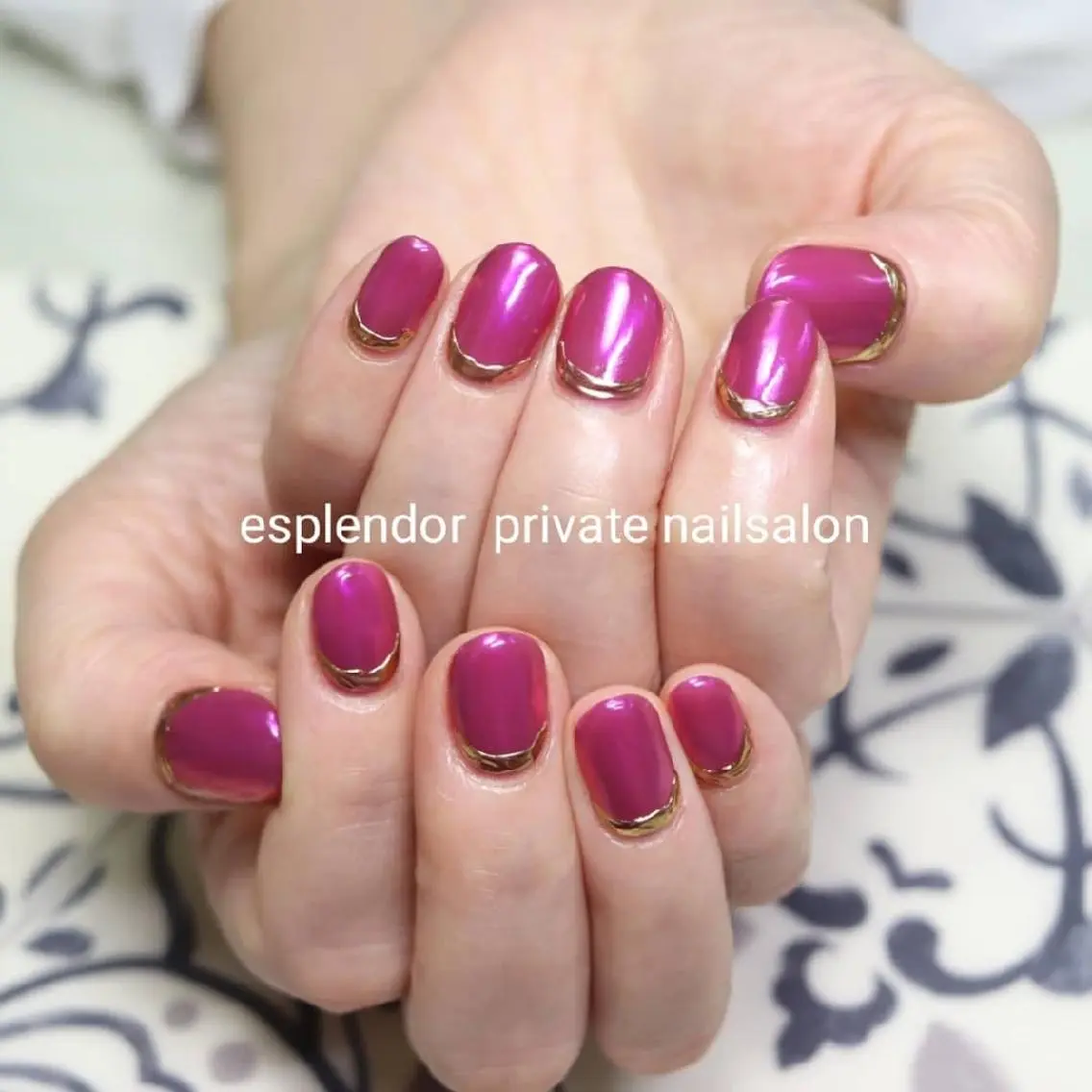 ネイル オーロラネイル ミラーネイル ニュアンスネイル esplendor  小野寺のネイルデザイン