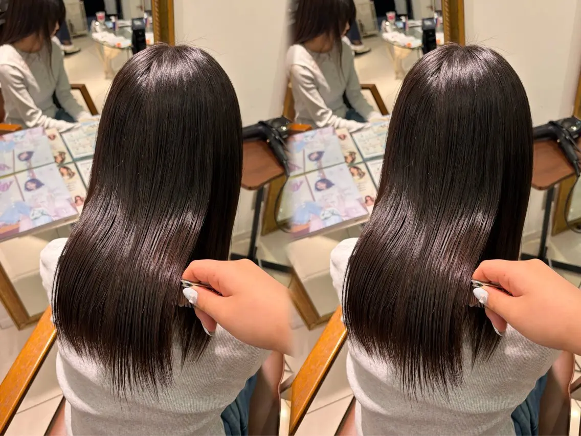 ロング 縮毛矯正 巻ける🫧縮毛矯正 💞はな🎀のヘアスタイル