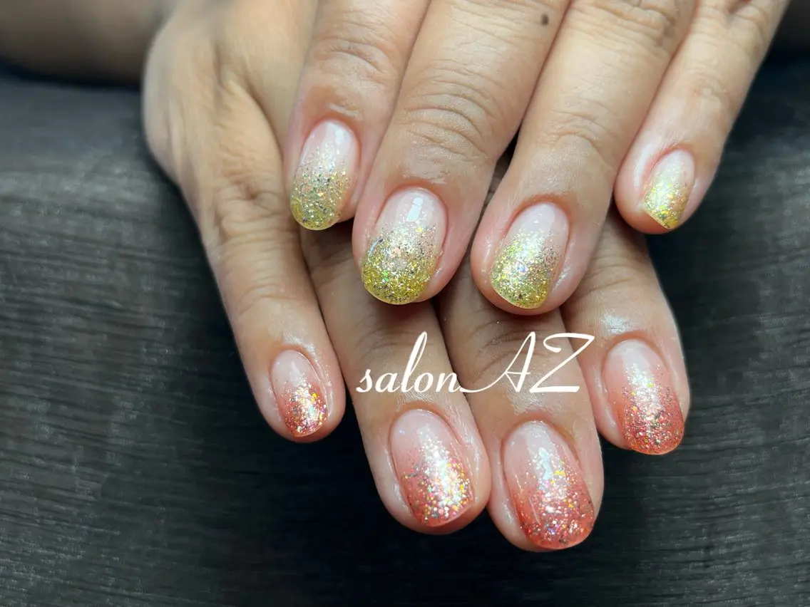 ネイル アートネイル 長さ出し フットネイル フレンチネイル ジェルネイル salon AZのネイルデザイン