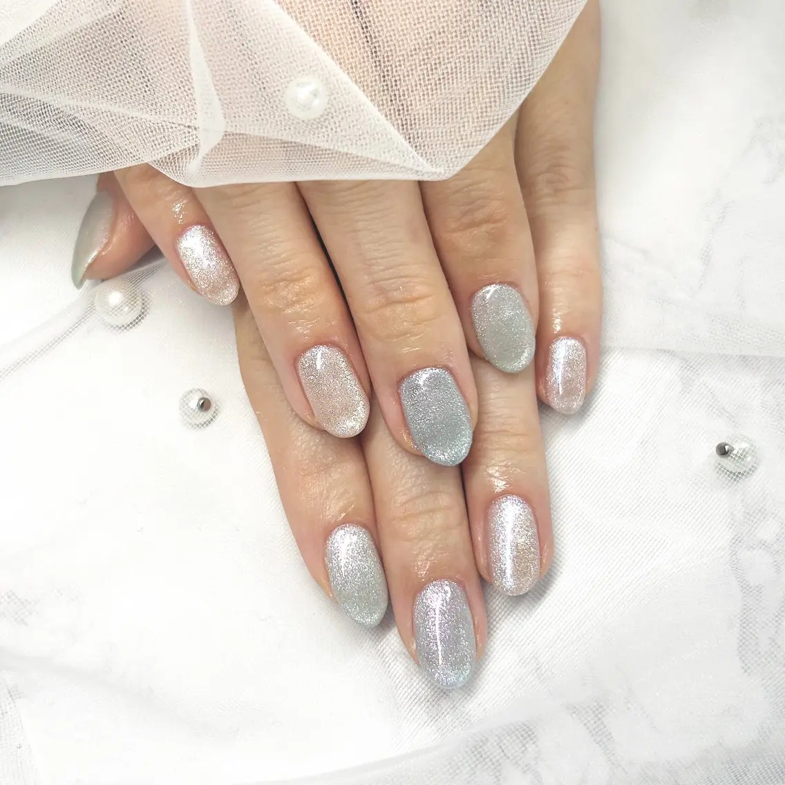 ネイル ジェルネイル マグネットネイル ワンカラーネイル シンプルネイル Noble Rose🥀のネイルデザイン