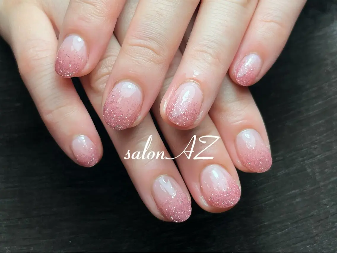 ネイル アートネイル 長さ出し フットネイル フレンチネイル ジェルネイル ハンドネイル salon AZのネイルデザイン