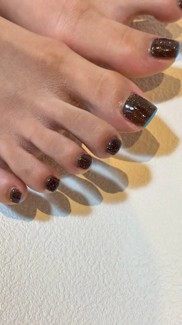ネイル フラッシュネイル フットネイル フレンチネイル Umi Nail /Akariのネイルデザイン