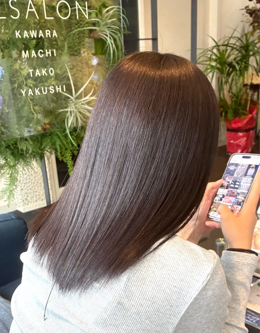 ミディアム 高田 羊真のヘアスタイル