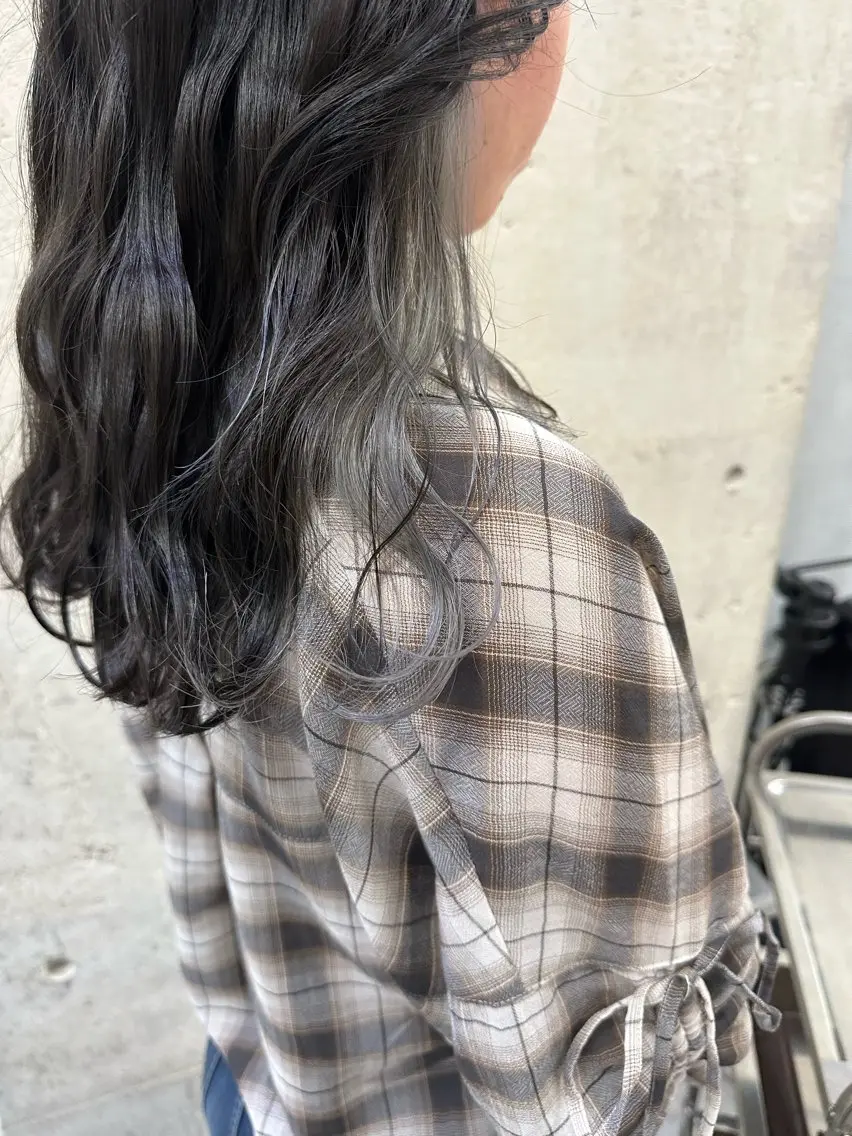 セミロング カラー ヘアカラー MUKU ひかるのヘアスタイル