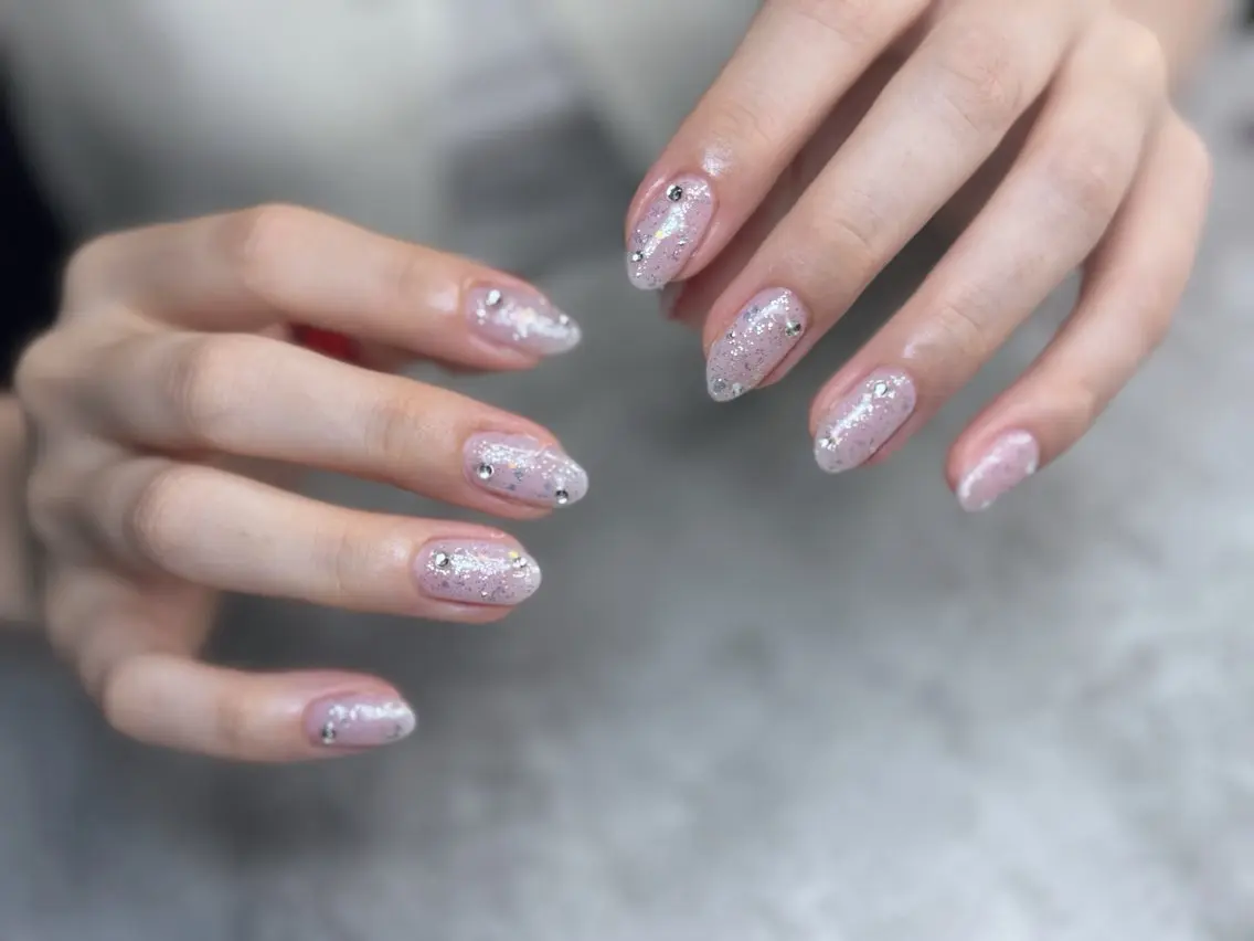 ネイル フレンチネイル ジェルネイル グラデーション ロングネイル マグネットネイル ハンドネイル nail sideraのネイルデザイン