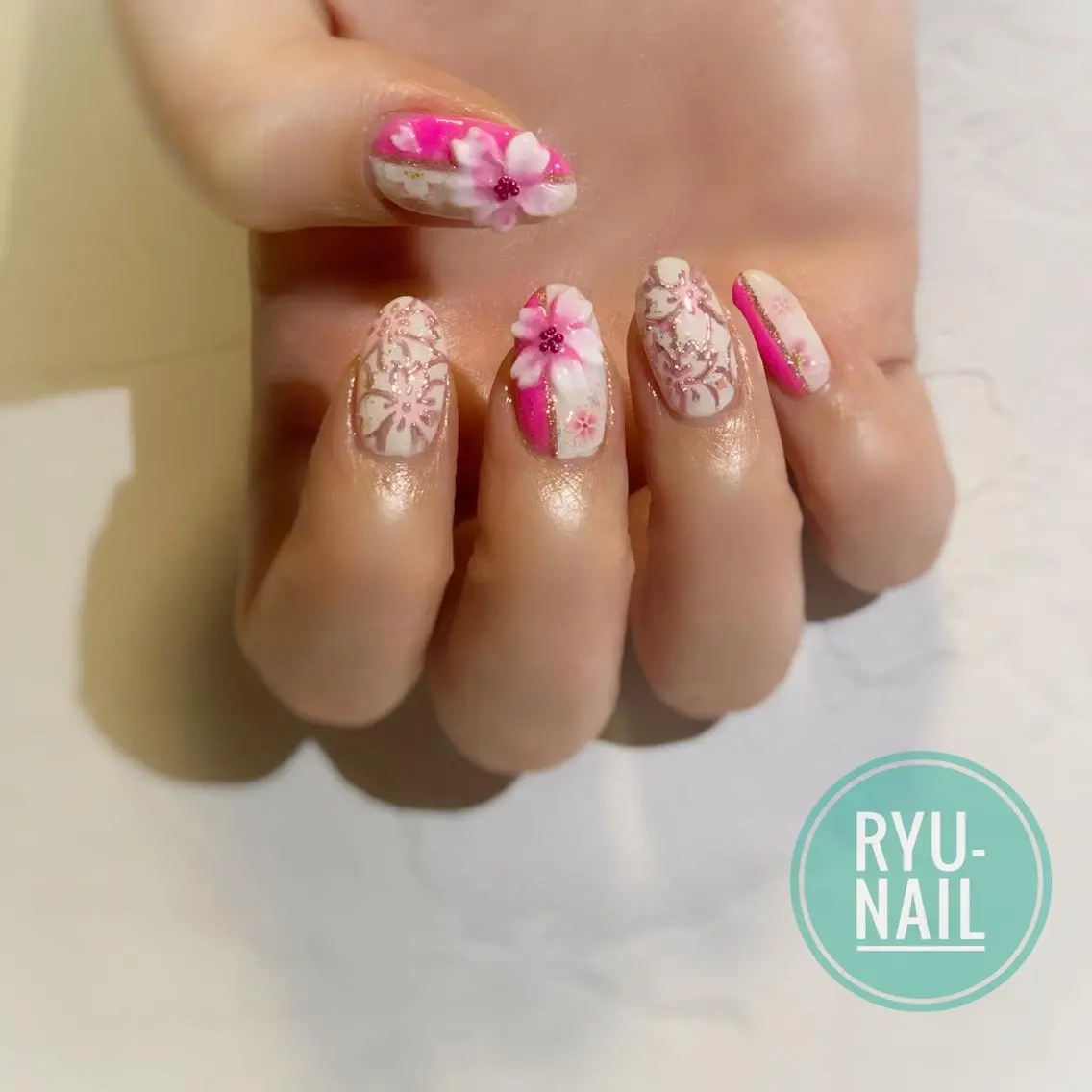ネイル ハンドネイル Ryu-nail 對馬　琴美のネイルデザイン