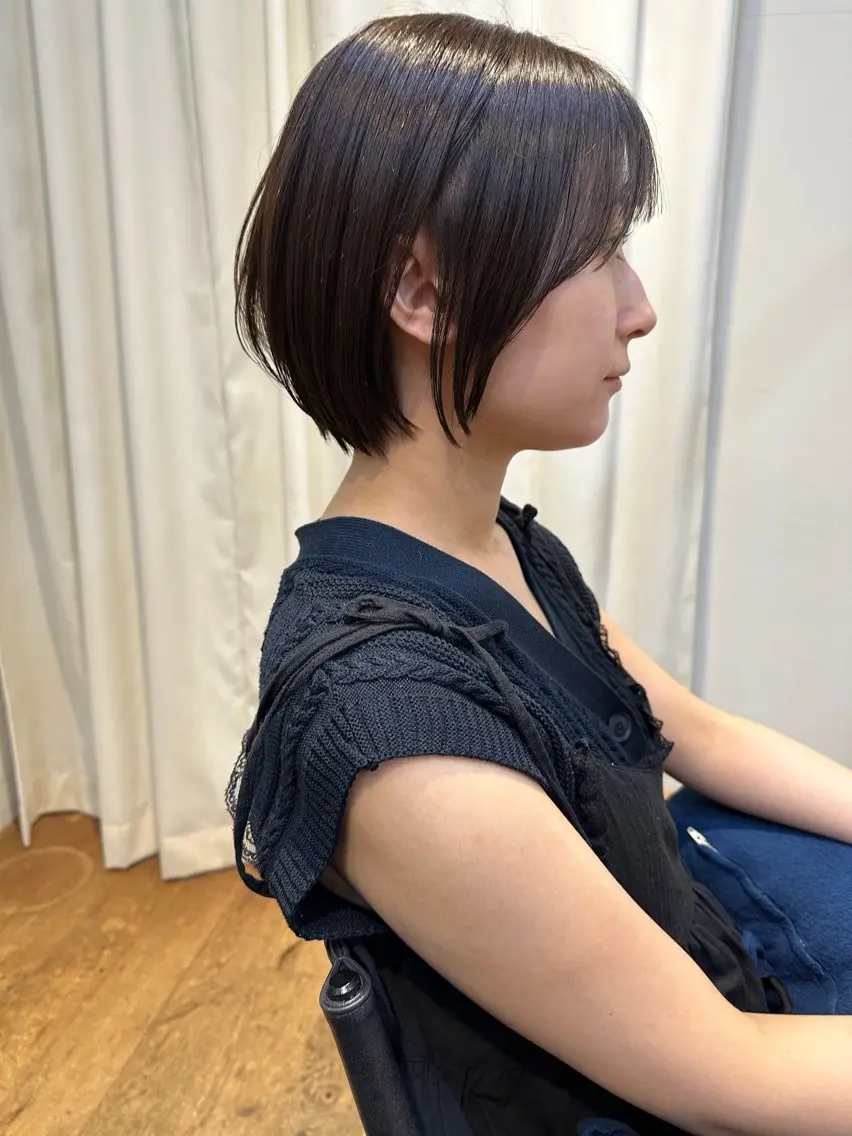 ショート ショート ボブ 梅田 木戸健人のヘアスタイル